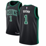 Youth Adidas Boston Celtics #1 Walter Brown Authentic Black NBA Jersey - Statement Edition