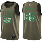 Youth Nike Boston Celtics #55 Greg Monroe Swingman Green Salute to Service NBA Jersey