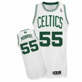 Women's Adidas Boston Celtics #55 Greg Monroe Authentic White Home NBA Jersey