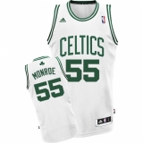 Youth Adidas Boston Celtics #55 Greg Monroe Swingman White Home NBA Jersey