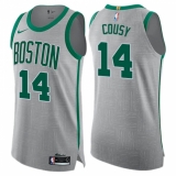 Men's Nike Boston Celtics #14 Bob Cousy Authentic Gray NBA Jersey - City Edition