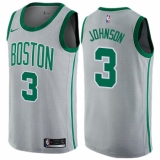 Youth Nike Boston Celtics #3 Dennis Johnson Swingman Gray NBA Jersey - City Edition