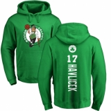 NBA Nike Boston Celtics #17 John Havlicek Kelly Green Backer Pullover Hoodie