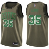 Youth Nike Boston Celtics #35 Reggie Lewis Swingman Green Salute to Service NBA Jersey