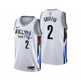 Men's Brooklyn Nets #2 Blake Griffin 2022-23 White City Edition Stitched Basketball Jersey