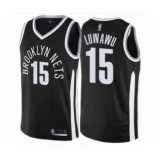 Women's Brooklyn Nets #15 Timothe Luwawu Swingman Black Basketball Jersey - City Edition