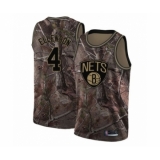 Men's Brooklyn Nets #4 Henry Ellenson Swingman Camo Realtree Collection Basketball Jersey
