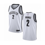 Youth Brooklyn Nets #2 Taurean Prince Swingman White Basketball Jersey - Association Edition