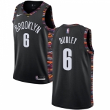 Youth Nike Brooklyn Nets #6 Jared Dudley Swingman Black NBA Jersey - 2018 19 City Edition