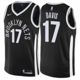 Youth Nike Brooklyn Nets #17 Ed Davis Swingman Black NBA Jersey - City Edition