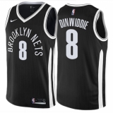 Men's Nike Brooklyn Nets #8 Spencer Dinwiddie Swingman Black NBA Jersey - City Edition