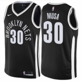 Men's Nike Brooklyn Nets #30 Dzanan Musa Swingman Black NBA Jersey - City Edition