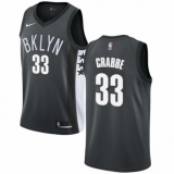 Women's Nike Brooklyn Nets #33 Allen Crabbe Swingman Gray NBA Jersey Statement Edition