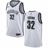 Youth Nike Brooklyn Nets #32 Julius Erving Authentic White NBA Jersey - Association Edition