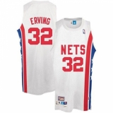 Men's Adidas Brooklyn Nets #32 Julius Erving Authentic White ABA Retro Throwback NBA Jersey