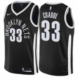 Youth Nike Brooklyn Nets #33 Allen Crabbe Swingman Black NBA Jersey - City Edition