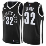 Women's Nike Brooklyn Nets #32 Julius Erving Swingman Black NBA Jersey - City Edition
