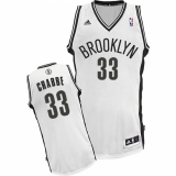 Women's Adidas Brooklyn Nets #33 Allen Crabbe Swingman White Home NBA Jersey
