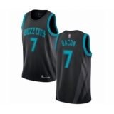 Men's Jordan Charlotte Hornets #7 Dwayne Bacon Authentic Black Basketball Jersey - 2018 19 City Edition