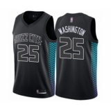 Men's Jordan Charlotte Hornets #25 PJ Washington Authentic Black Basketball Jersey - City Edition