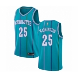Men's Jordan Charlotte Hornets #25 PJ Washington Authentic Aqua Hardwood Classics Basketball Jersey