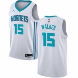 Women's Nike Jordan Charlotte Hornets #15 Kemba Walker Authentic White NBA Jersey - Association Edition
