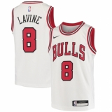 Youth Chicago Bulls #8 Zach LaVine Nike White 2020-21 Swingman Jersey