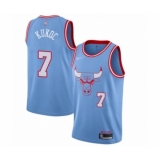 Men's Chicago Bulls #7 Toni Kukoc Swingman Blue Basketball Jersey - 2019 20 City Edition