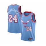 Youth Chicago Bulls #24 Lauri Markkanen Swingman Blue Basketball Jersey - 2019 20 City Edition
