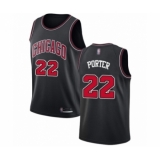 Women's Chicago Bulls #22 Otto Porter Authentic Black Basketball Jersey Statement Edition