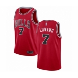 Women's Chicago Bulls #7 Timothe Luwawu Authentic Red Basketball Jersey - Icon Edition