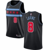 Men's Nike Chicago Bulls #8 Zach LaVine Swingman Black NBA Jersey - City Edition