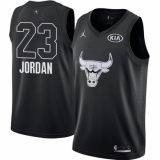Youth Nike Chicago Bulls #23 Michael Jordan Swingman Black 2018 All-Star Game