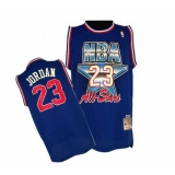Men's Mitchell and Ness Chicago Bulls #23 Michael Jordan Authentic Blue 1992 All Star Throwback NBA Jersey