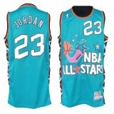 Men's Mitchell and Ness Chicago Bulls #23 Michael Jordan Authentic Baby Blue 1996 All Star Throwback NBA Jersey