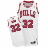 Youth Adidas Chicago Bulls #32 Kris Dunn Authentic White Home NBA Jersey