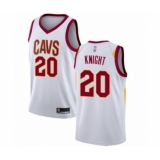 Women's Cleveland Cavaliers #20 Brandon Knight Authentic White Basketball Jersey - Association Edition