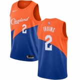 Men's Nike Cleveland Cavaliers #2 Kyrie Irving Swingman Blue NBA Jersey - City Edition