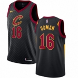 Men's Nike Cleveland Cavaliers #16 Cedi Osman Swingman Black NBA Jersey Statement Edition