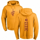 NBA Nike Cleveland Cavaliers #41 Ante Zizic Gold One Color Backer Pullover Hoodie