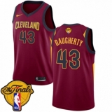 Men's Nike Cleveland Cavaliers #43 Brad Daugherty Swingman Maroon 2018 NBA Finals Bound NBA Jersey - Icon Edition