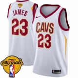 Youth Nike Cleveland Cavaliers #23 LeBron James Swingman White 2018 NBA Finals Bound NBA Jersey - Association Edition