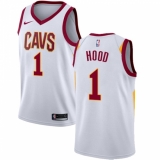 Men's Nike Cleveland Cavaliers #1 Rodney Hood Swingman White NBA Jersey - Association Edition