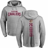 NBA Nike Cleveland Cavaliers #26 Kyle Korver Ash Backer Pullover Hoodie