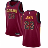 Women's Nike Cleveland Cavaliers #23 LeBron James Swingman Maroon Road NBA Jersey - Icon Edition
