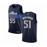 Youth Dallas Mavericks #51 Boban Marjanovic Swingman Navy Blue Basketball Jersey Statement Edition