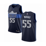 Women's Dallas Mavericks #55 Delon Wright Swingman Navy Blue Basketball Jersey Statement Edition