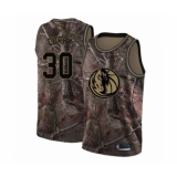 Youth Dallas Mavericks #30 Seth Curry Swingman Camo Realtree Collection Basketball Jersey