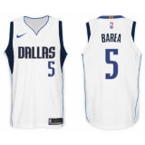 Nike NBA Dallas Mavericks #5 J J  Barea Jersey 2017-18 New Season White Jersey