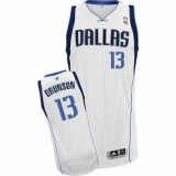 Men's Nike Dallas Mavericks #13 Jalen Brunson Authentic White Home NBA Jersey - Association Edition